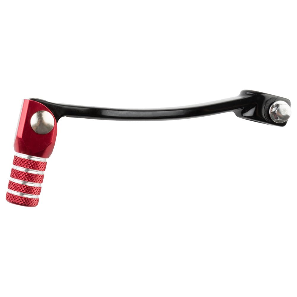 Tusk Folding Shift Lever Black/Red Tip - Fits: Honda Crf125F (Big Wheel) 2014-2019