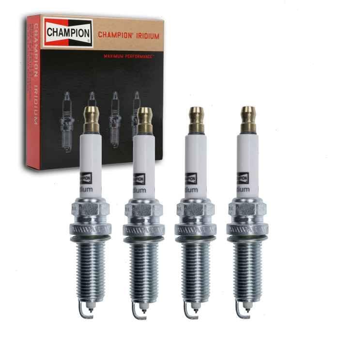 4 pc Champion Iridium Spark Plugs compatible with Toyota Prius 1.8L L4 2010-2020