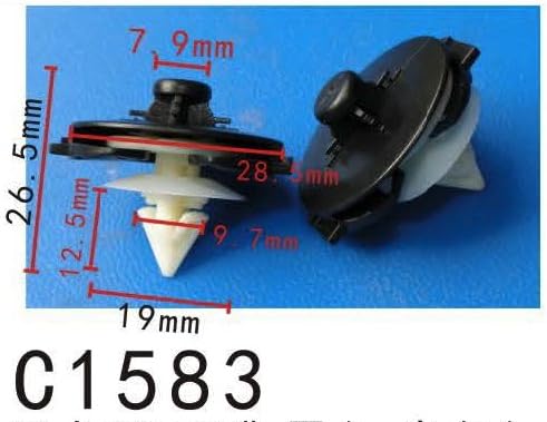 Autobahn88 Retainer Clip For Door Trim Molding, Compatible With Volkswagen (Oem: 6N0868243A) (Pack Of 20)