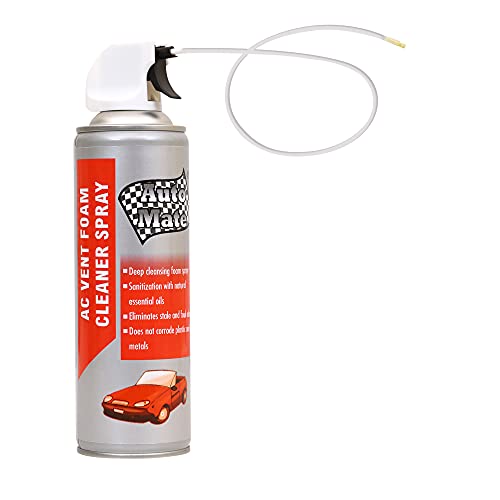 Auto Mate Aerol Ac Vent Foam Cleaner Spray For Car, Grade 2199 (300 G /331 Ml), Cleans The Duct And Louver Of Car Air Conditione