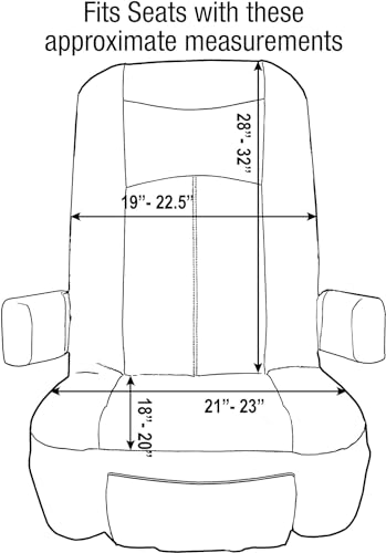 Rv Designer Gripfit+ Motorhome Seat Covers 2-Pack - Premium 100% Pvc Leatherette -Class-A Rv - Pet-Friendly, Easy-To-Clean, Dura