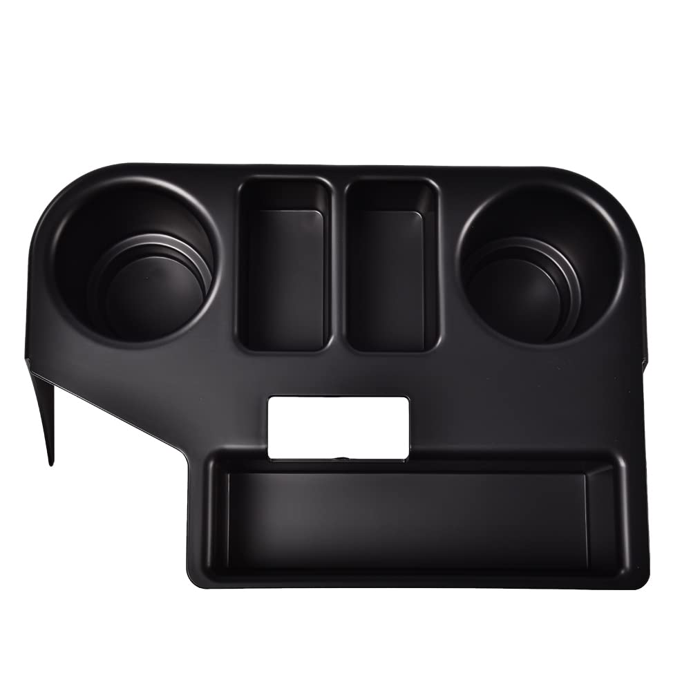 Pit66 Center Console Cup Holder, Compatible With 1994-1997 Dodge Ram 1500 2500 3500 Black