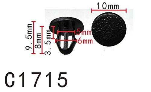 Autobahn88 Retainer Clip For Hood Weatherstrip, Compatible With Honda (Oem: 91520Scc003) (Pack Of 20)