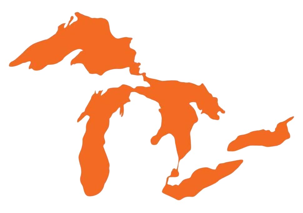 Great Lakes Sticker Michigan Car Decal Premium Heavy-Duty Waterproof Vinyl For Bumpers, Windows, Laptops, Water Bottles Or Coole