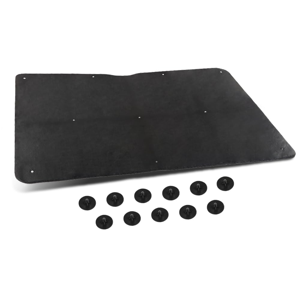 PIT66Hood Insulation Pad 1/2 W/ Clips Compatible with Buick Regal 1981-1987
