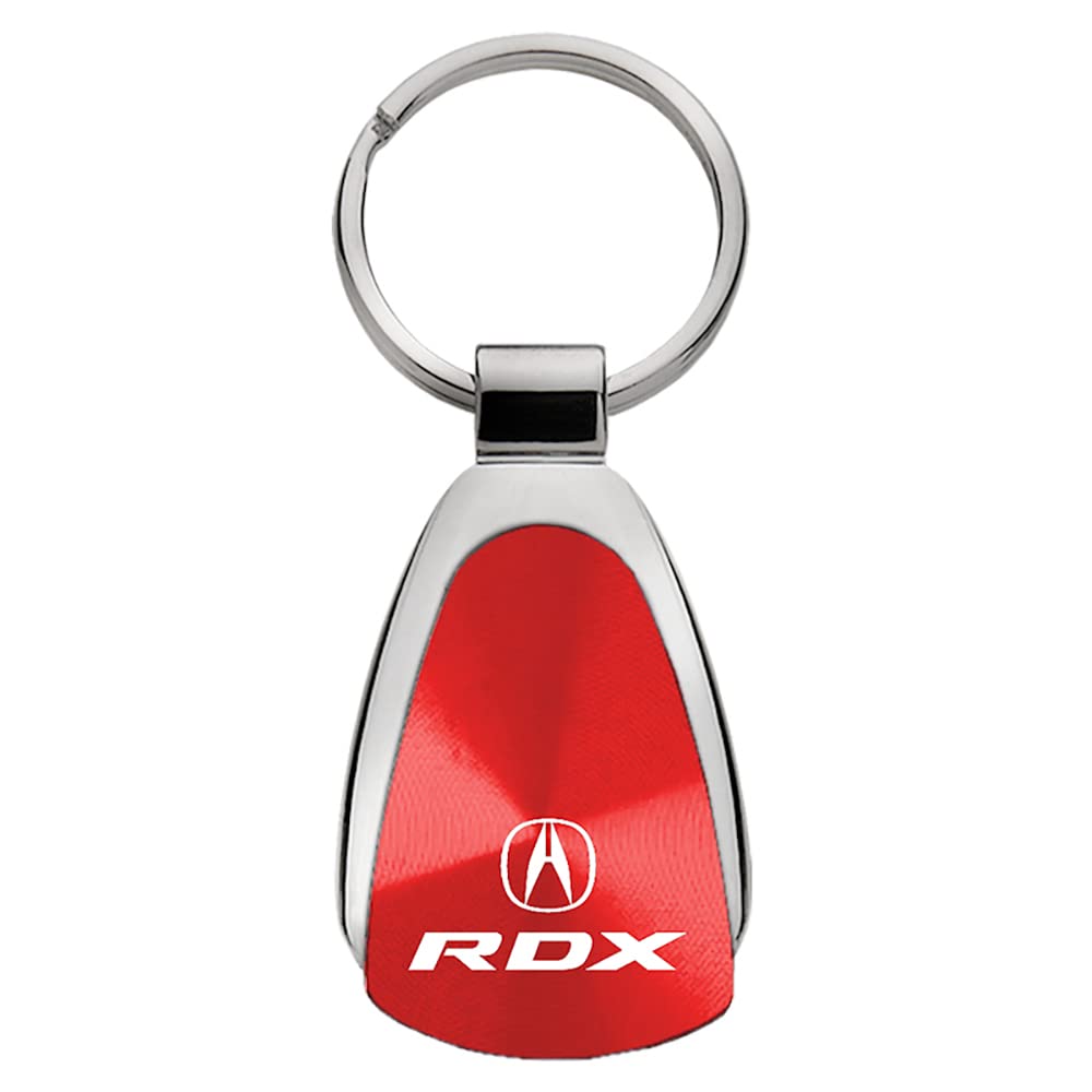 Au-TOMOTIVE GOLD Tear Drop Key Chain for Acura RDX (Red)