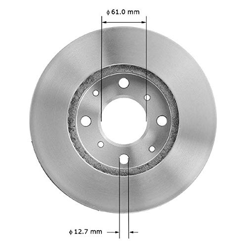 Bendix Premium Prt1581 Front Brake Rotor For Honda Civic 2000-1990, Civic Del Sol 1997-1993, Crx 1991-1990