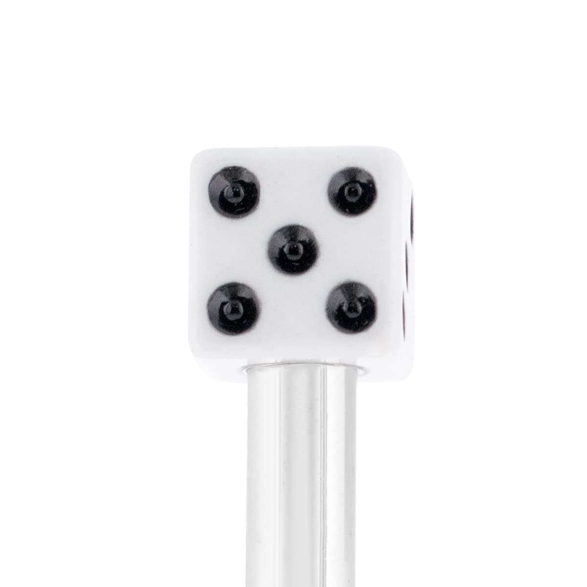 United Pacific 70041 High Impact Plastic Construction Dice Door Lock Knobs For Classic & Vintage Cars/Trucks, 10-32 Thread - Whi