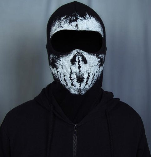 Mask Skull Ghost For Motorcycle Mask Black
