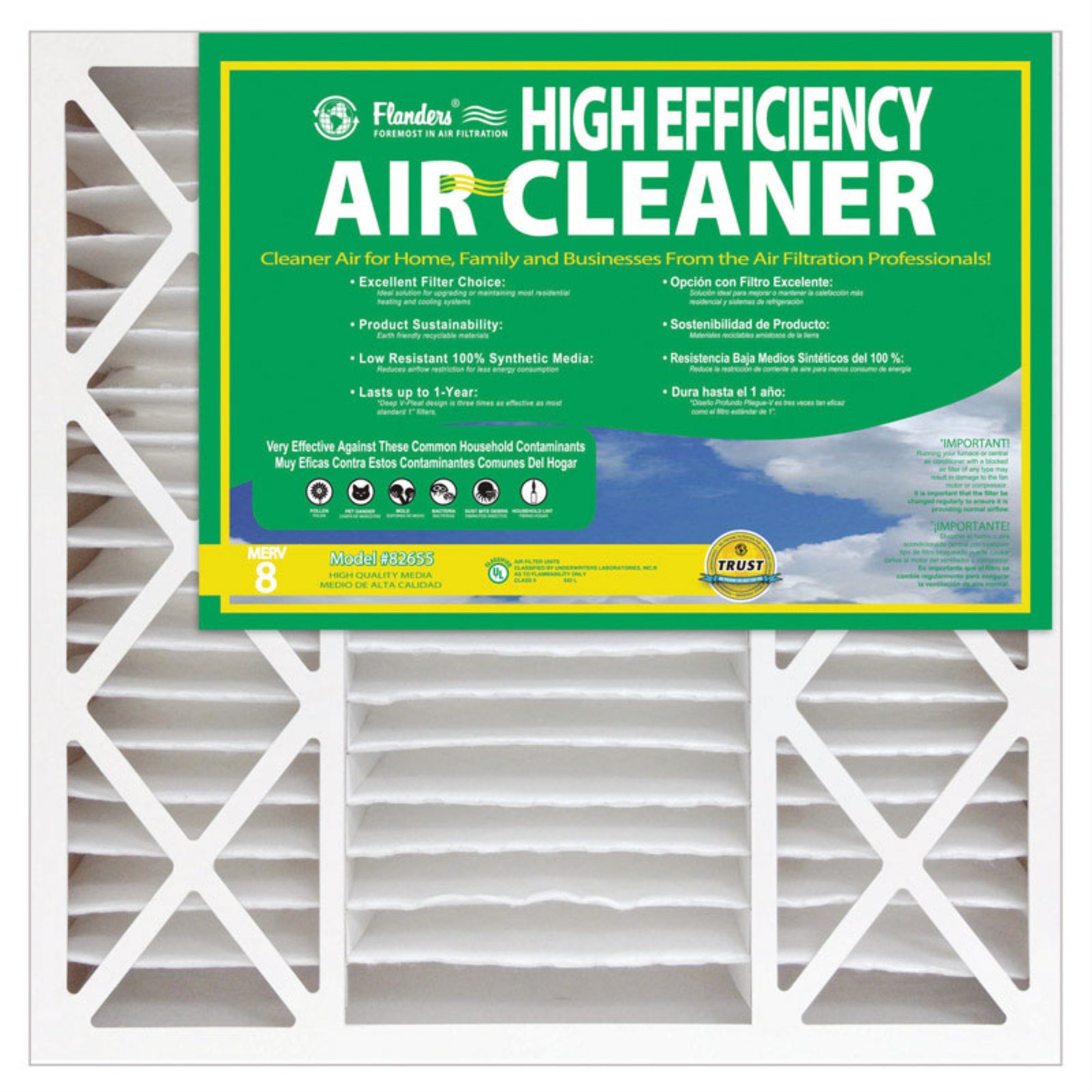 Air Filter Plt 20X25X4.5 (Pack Of 2)