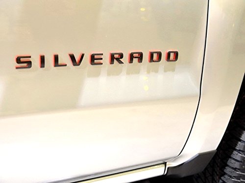 1X Oem Ltz Letter Nameplate Emblem Badge Compatible With Silverado Sierra Tahoe Suburban Glossy (2007-2018 Redline)
