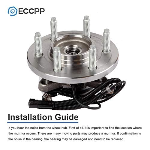 ECCPP Front 6 Lugs Wheel Bearing and Hub Assembly For 2011-2014 For Ford Expedition 2011-2014 For Ford F-150 2011-2014 For Linco