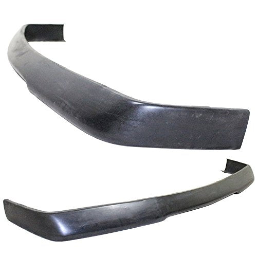 IKON MOTORSPORTS Front Bumper Lip for 1984-1992 BMW E30, Unpainted Black PU, Chin Spoiler Add-On