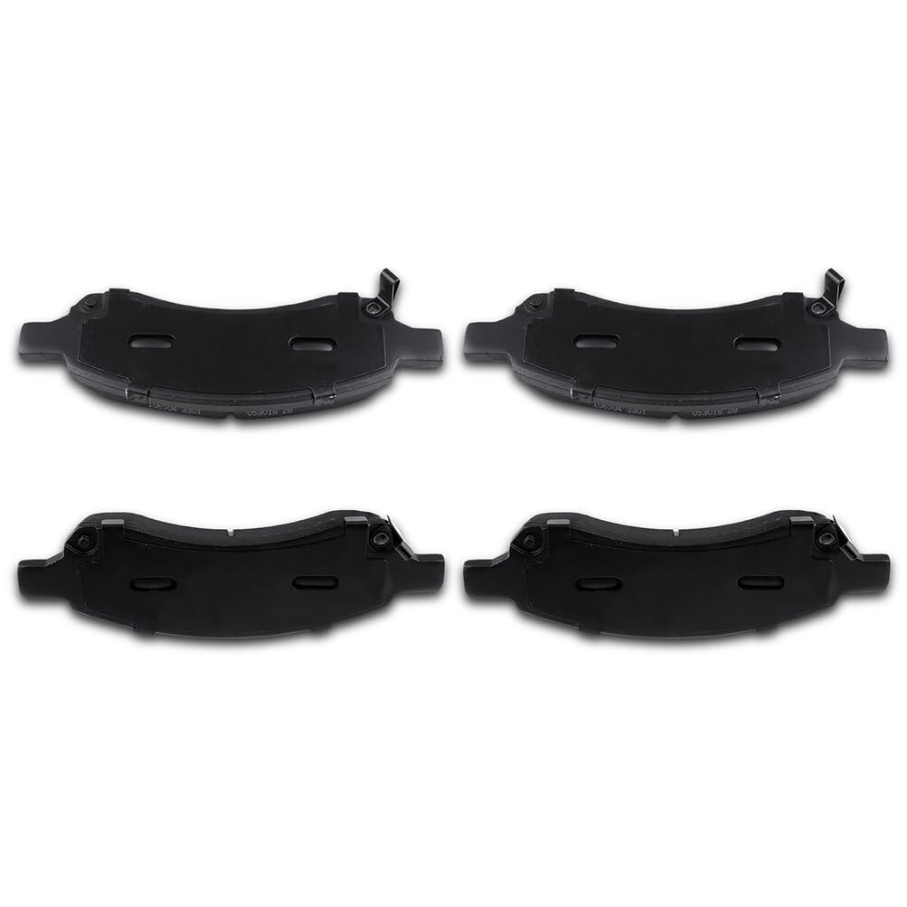 Eccpp D1169-8410 Front Semi Metallic Disc Brake Pad Set Fit For Buick Enclave 2008-2017,For Chevrolet Traverse 2009-2017,For Gmc
