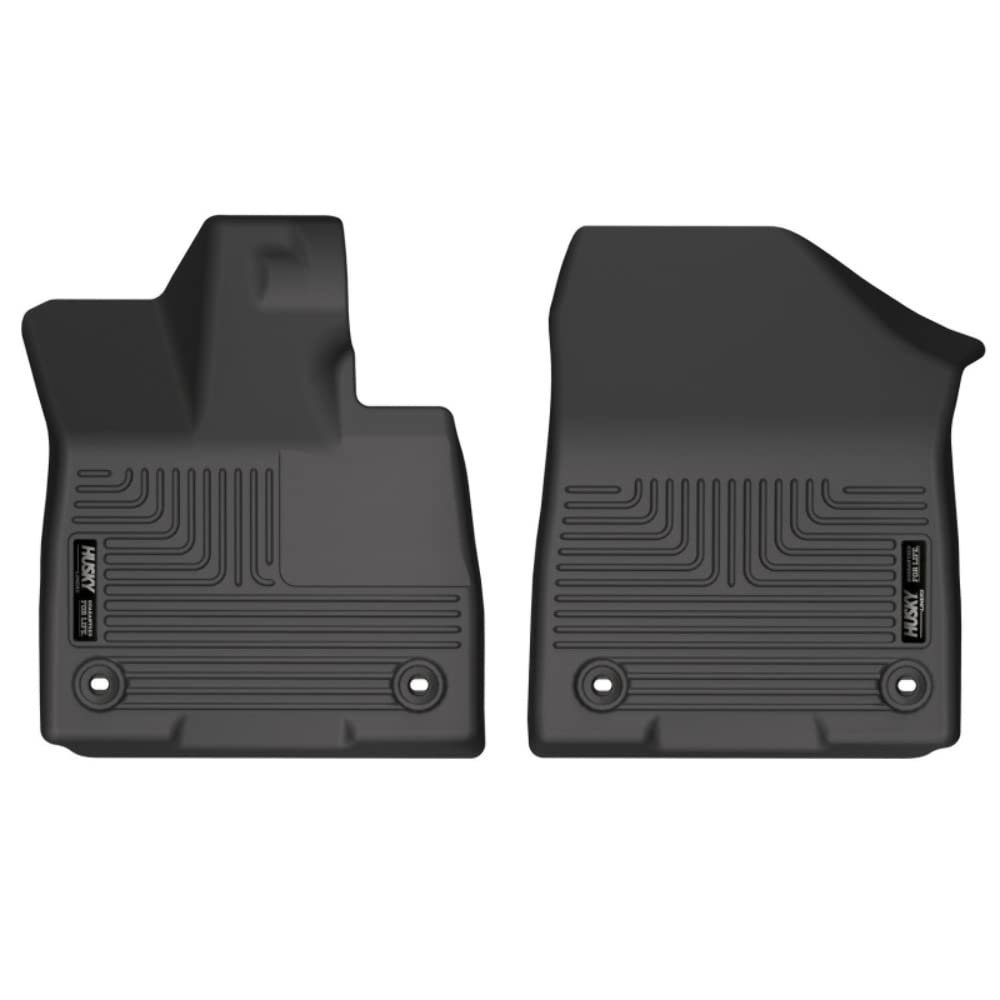 Husky Liners Weatherbeater Floor Mats | Fits 2021-2025 Toyota Sienna | Front Row, 2-Pc Black - 18821