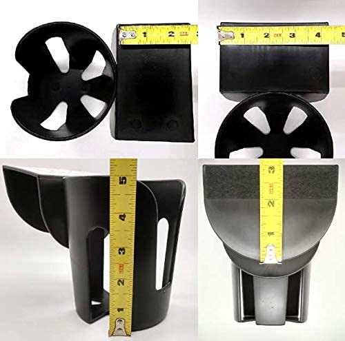 The LEDGE Auto Cup Holder - Extra Large Black Plastic for Yeti, Hydro Flasks, Big Gulps, and Large Bottled Drinks