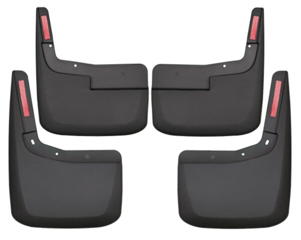 Husky Liners - Front & Rear Mud Guards | Fits 2021 - 2024 Ford F-150 (Excludes Raptor Models), Front and Rear - Black, 4 Pc. | 5
