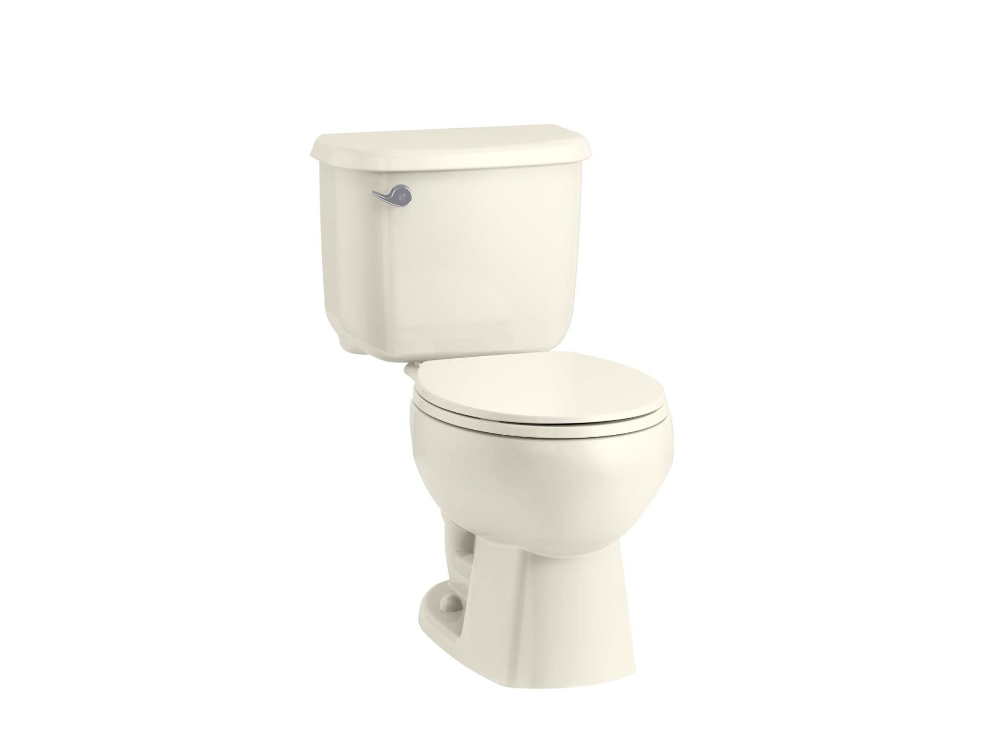 Kohler 4775-0 Brevia Round-Front Toilet Seat With Quick-Release Hinges, Grip-Tight Bumpers, White
