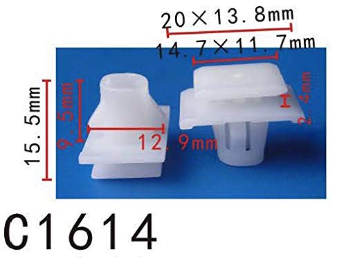 Autobahn88 Retainer Clip For Skirt Panel,Rocker Panel, Compatible With Honda (Oem: 75315S9A004, 75315Stka01) (Pack Of 20)