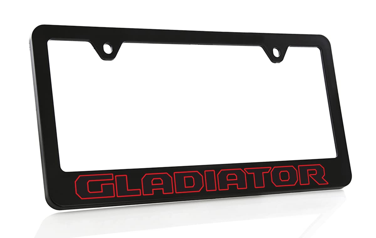 Jeep Gladiator Uv Printed Plastic License Plate Frame