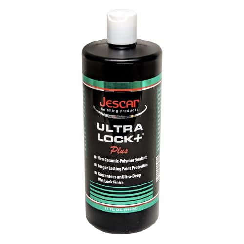Jescar Ultra Lock + - 32oz | SiO2-Infused Advanced Polymer Sealant for Long-Lasting Paint Protection and High Gloss Finish - UV 