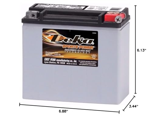 Deka Power Sports Etx20L Battery