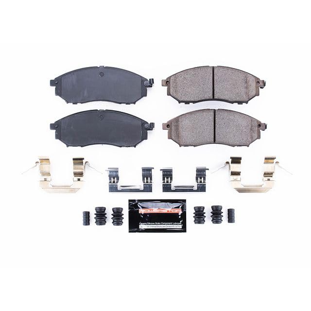 Power Stop Z23-888 Front Ceramic Brake Pads For EX35, E, G25, G35, G37, M35, M35h, M37, M45, M45, M56, INFINITI, Q45, Q70, Q70L,