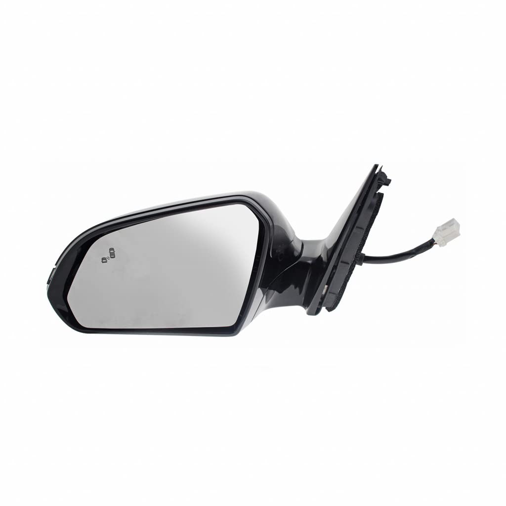 For Hyundai Sonata 2018 2019 Door Mirror Driver Side | Power | Heat | w/Signal | Gloss Black/Paint to Match | Replacement For HY