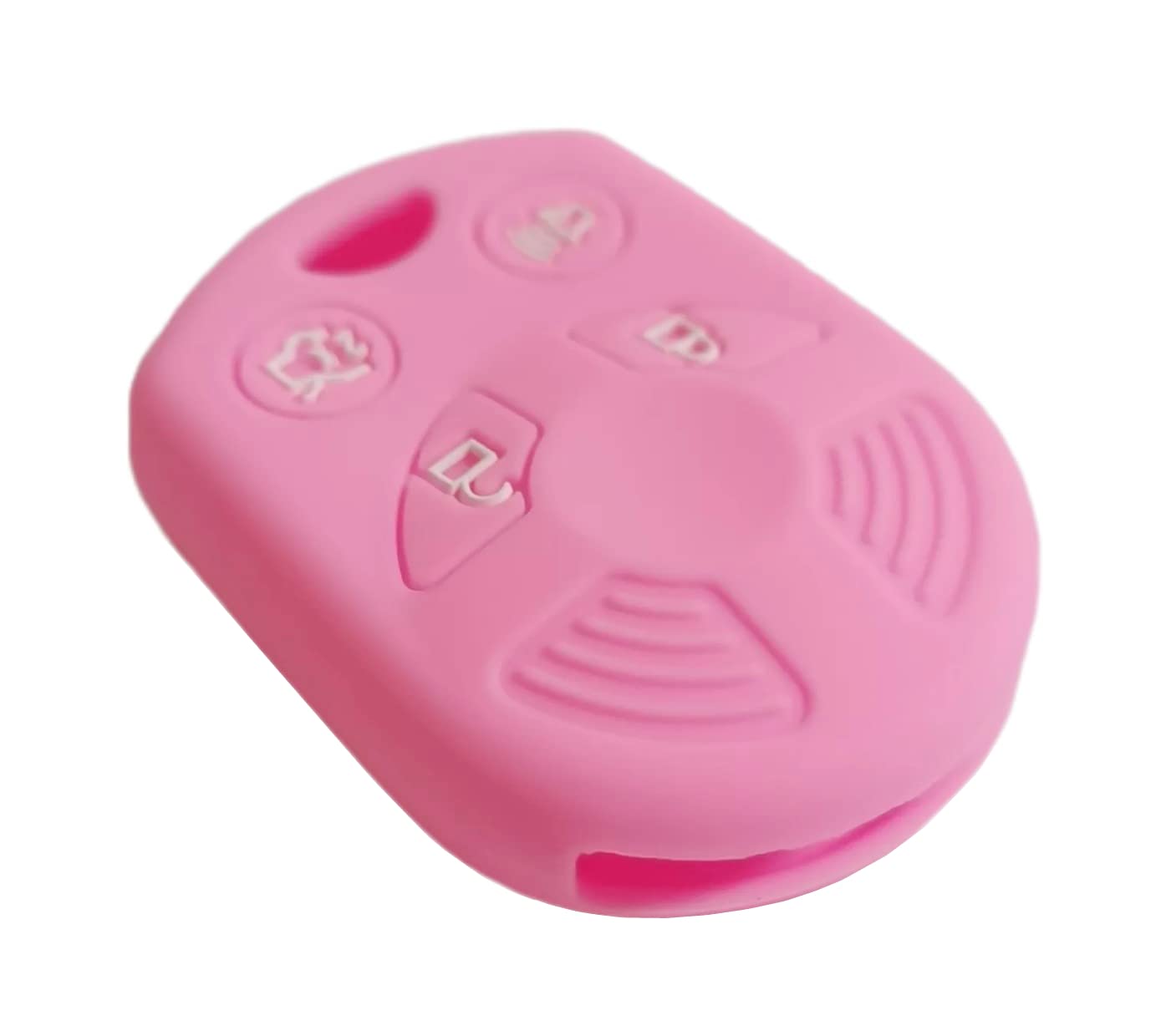 Reprotecting Silicone Rubber Key Fob Cover Compatible With 2002-2017 Ford C-Max Edge Escape Expedition Explorer Five Hundred Fle