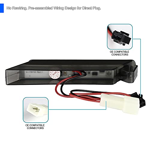 Spec-D Tuning Led Side Mirror Turn Signal Lights Smoke Compatible With Ford F150 2004-2014, 10-14 Raptor, 97-07 Expedition, 06-0