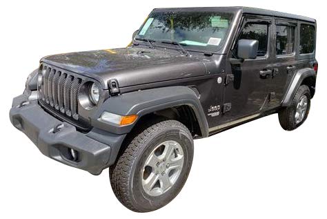 Trailfx Rain Guard Tape On Window Vent Visors Acrylic With A Smoke Tint 4 Piece Compatible With Wrangler Jl 18-19 - 4250H