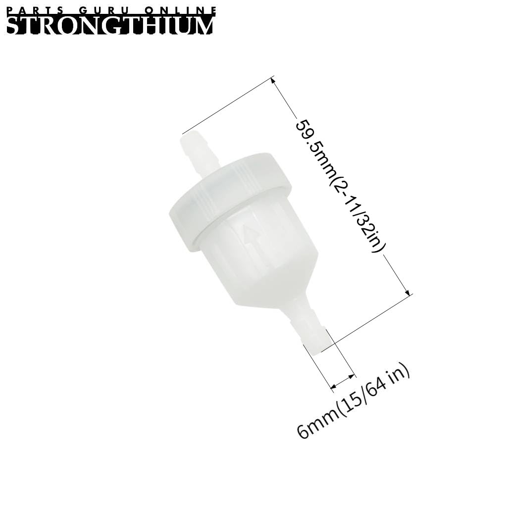 Strongthium 3/16 Fuel Line Hose Kit For Scooters Atvs Dirt Bikes Mini Bikes & Go-Karts With 3/16 Gas Clamps Valve & Filters