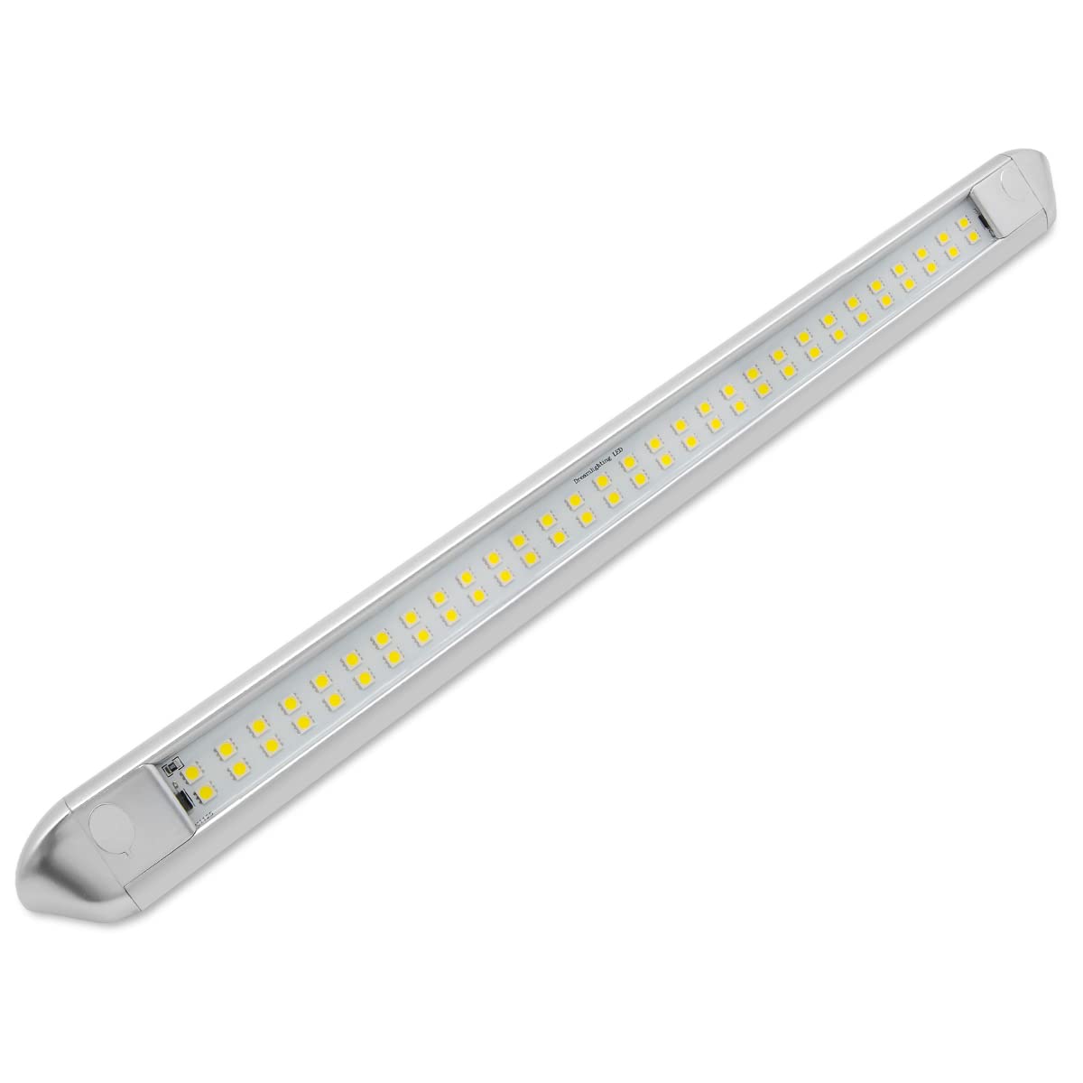 Dream lighting 12V Waterproof Awning Lights RV Exterior LED Porch Camping Light Bar 13W 800 Lumens Cool White Lighting Silver Sh