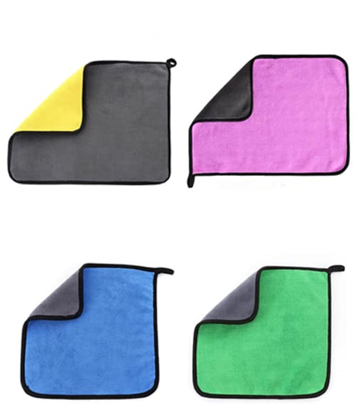RKPSP Scratch Free Polishing Microfiber Cleaning Cloth 40 * 40 Double Layers Car Washing/Car Drying Wash Towel Pack of 1