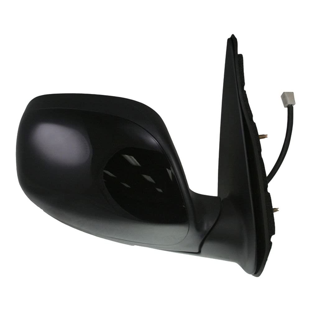 Trq Right Mirror With Heat With Black Cover Passenger Side Compatible With 2001-2007 Toyota Sequoia To1321192