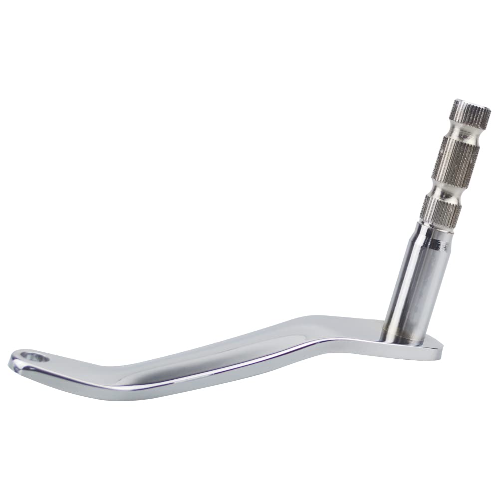 WOWTK Extended Shifter Shaft Arm for Harley FL Softail 2018-2024, Chrome, Aluminum, Model TK-G-0179-E