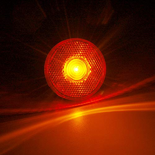 Dream Lighting 12V Dc 2.5Inch Round Led Side Marker Lights For Automotive Rv Trailer Truck Clearance Indicator Front/Rear Side -