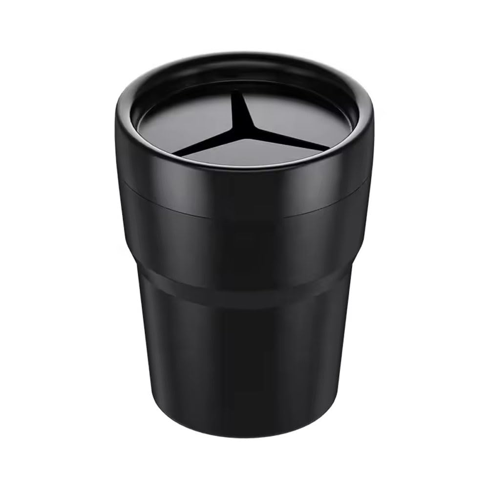 Fiotok Car Trash Can With Lid, Mini Auto Garbage Can Leakproof Vehicle Trash Bin Fits Cup Holder In Console Or Door For Automoti
