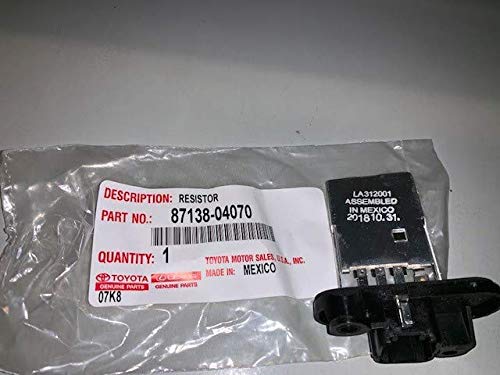Genuine Toyota Parts - Resistor, Blower (87138-04070)