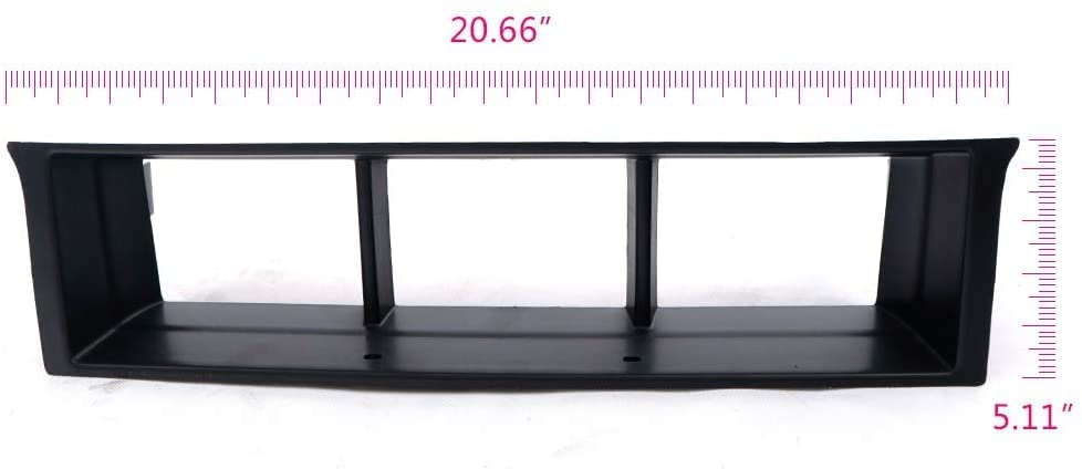 Pit66 Front Bumper Lower Black Billet Grille Insert, Compatible With Ford 2009-2014 F150 F-150 Pickcup Black Horizontal Grill (N