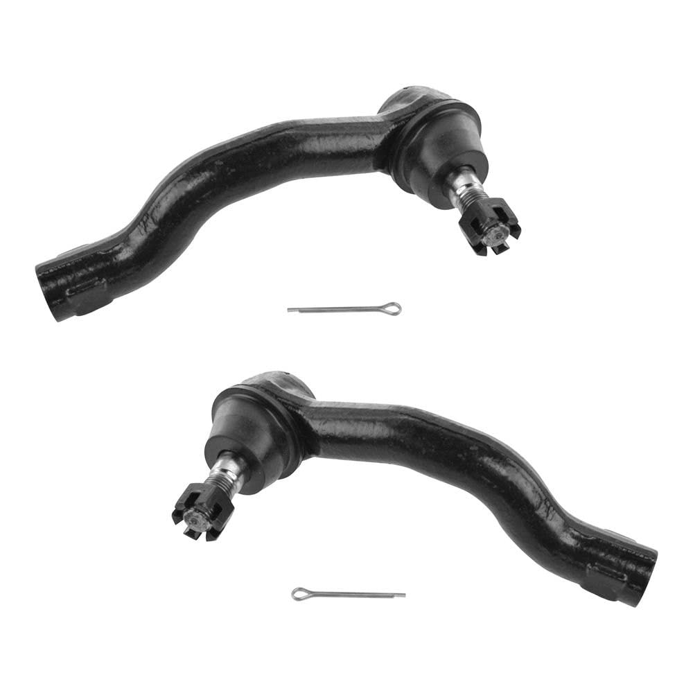 TRQ Front Outer Tie Rod Set Compatible with 2005-2019 Nissan Frontier 2005-2012 Pathfinder 2005-2015 Xterra 2009-2012 Suzuki Equ