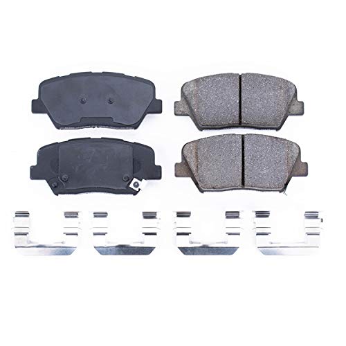 Power Stop 17-1432, Z17 Front Ceramic Brake Pads With Hardware For 2012-2017 Azera | 2010-2012 Santa Fe | 2013-2018 Santa Fe Sport | 2011-2020 Sorento