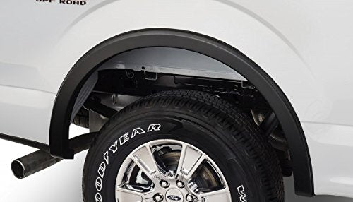 Bushwacker Oe Style Factory Front & Rear Fender Flares | 4-Piece Set, Black, Smooth Finish | 20937-02 | Fits 2015-2017 Ford F-15