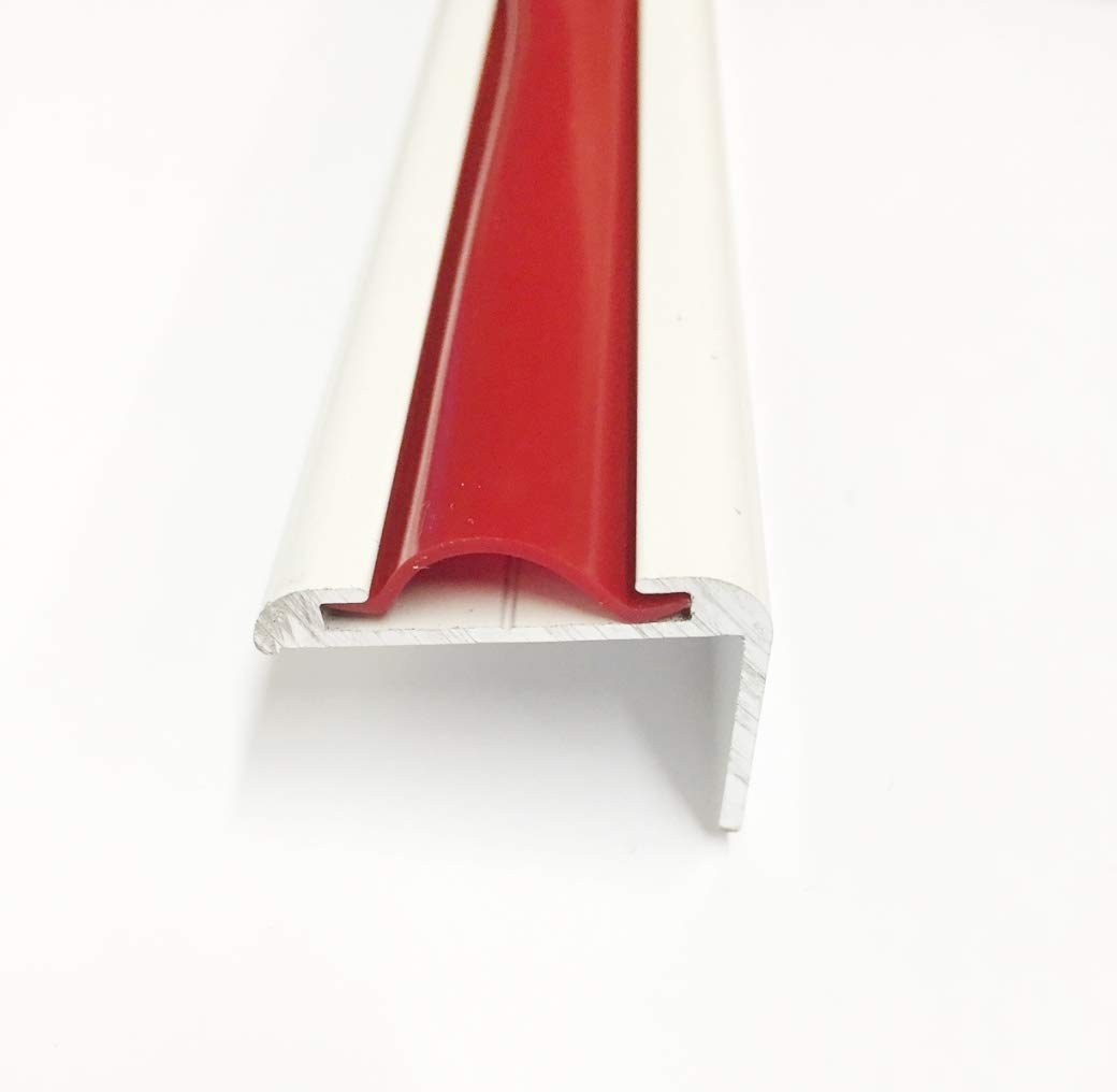 Qpn Red Vinyl 7/8" Insert Molding Trim Screw Cover Rv Camper Travel Trailer (100 Ft, Red)