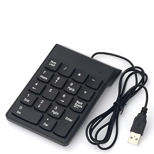 Viboton Usb 2.0 Wired Numeric Keypad Slim Mini Number Pad Digital Keyboard 18 Keys Numpad For Imac/Mac Pro/Macbook/Macbook Air/P