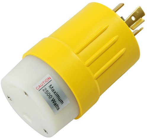 Conntek 14106 RV Generator Adapter L14-20P 20A 125/250V Locking Plug to RV 30A Female Connector