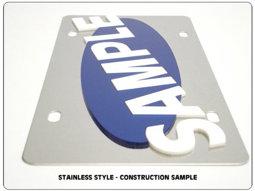 Eurosport Daytona Compatible/Replacement For Ford Explorer Stainless Steel License Plate