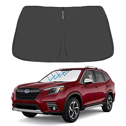Proadsy 2025 Upgrade Windshield Sunshade Custom For Subaru Forester 2019-2024 2025 Block Sun & Uv Foldable Front Window Car Shad