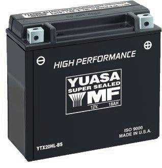Yuasa Yuam6219Bl Yt19Bl-Bs Maintenance Free Agm Battery With Acid Pack
