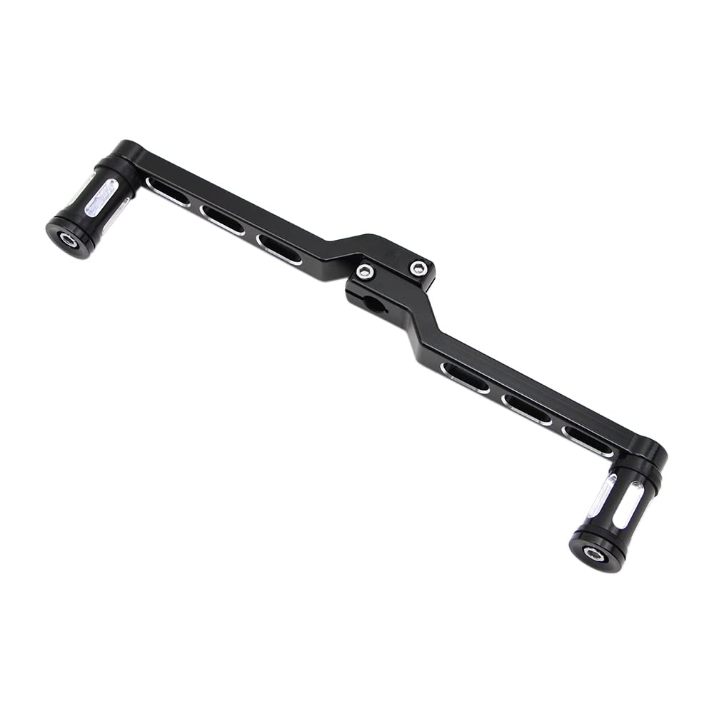 Dreamseek Motorcycle Heel Toe Gear Shift Lever + Shift Peg For Harley Fl Softail/Touring Electra Glide Road King Road Glide Flhx Street Glide/Tri Glide Trikes Shifter Levers (Black)